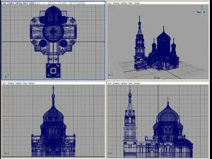 igreja russa Modelo 3D
