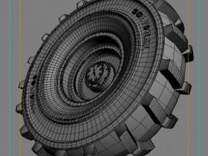 lorry tyre 3D Model