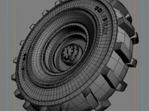 lorry tyre 3D Model
