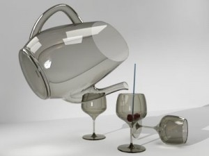 jug  wine glass 3D Model