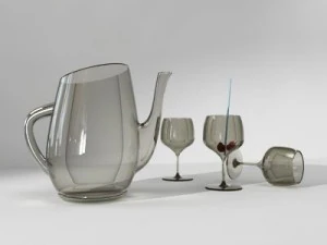 jug  wine glass 3D Model