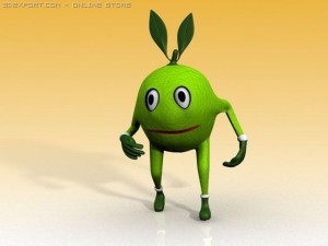 mangolemoncherry man Model 3D