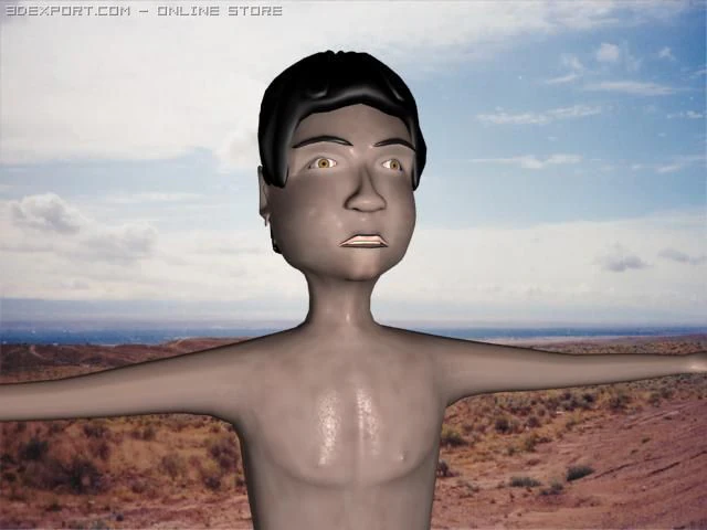 jungle boy 3D Model .c4d .max .obj .3ds .fbx .stl .blend 