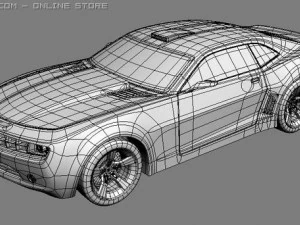 camaro 2006 modded 3D Model