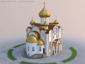 templo ortodoxo Modelo 3D