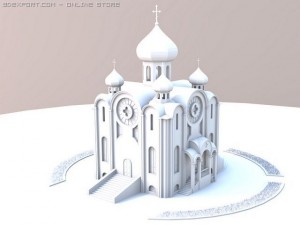 orthodox temple Modelo 3D