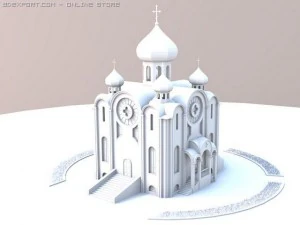 templo ortodoxo Modelo 3D