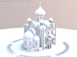 orthodox temple Modelo 3D