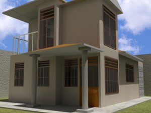 exterior house Model 3D