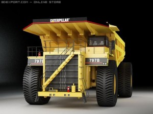 caterpillar 797b mining truck 3D 모델