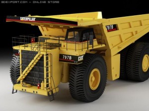 caterpillar 797b mining truck 3D 모델