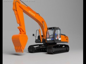 excavator 3D मॉडल
