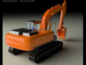 excavator 3D मॉडल