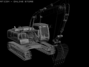 excavator 3D मॉडल