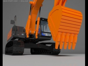 excavator 3D मॉडल