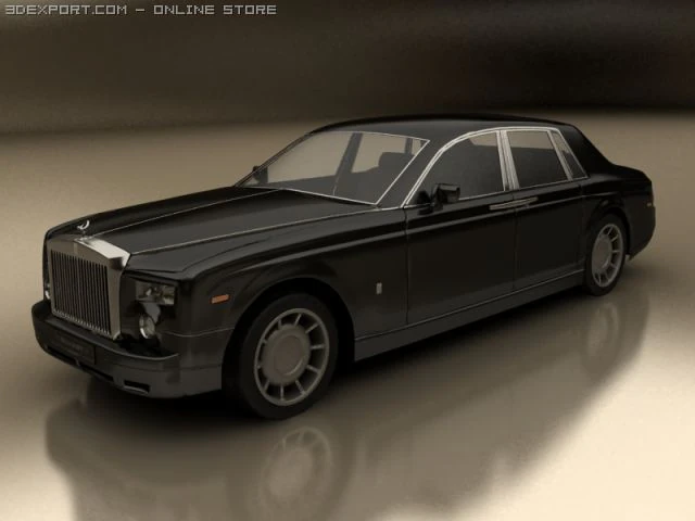 rollsroyce phantom 3D Model .c4d .max .obj .3ds .fbx .stl .blend 