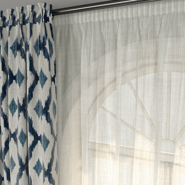 curtain 3D-Modell .c4d .max .obj .3ds .fbx .stl .blend 
