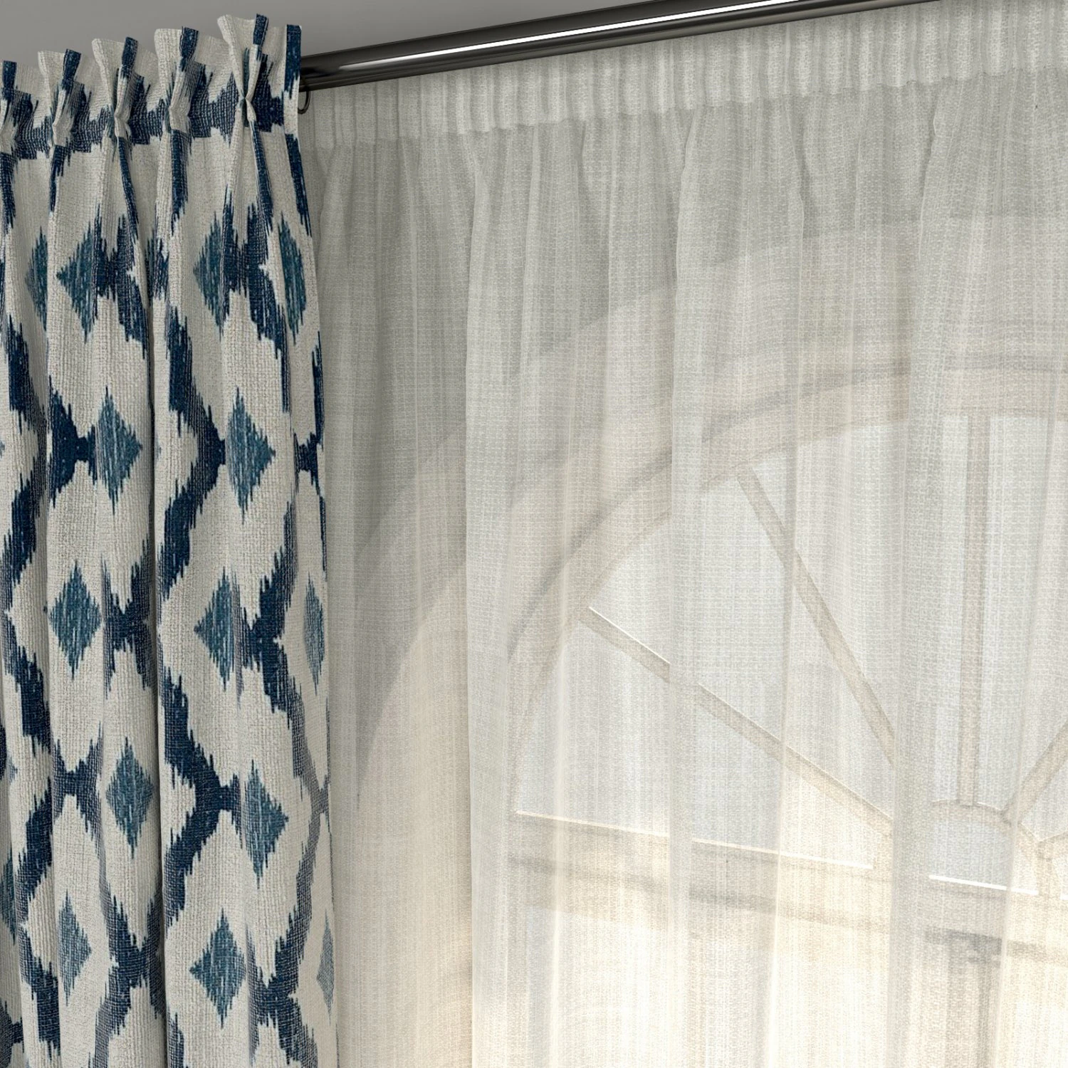 curtain 3D Model .c4d .max .obj .3ds .fbx .stl .blend