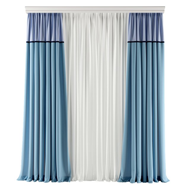 curtain 3D 模型 .c4d .max .obj .3ds .fbx .stl .blend 
