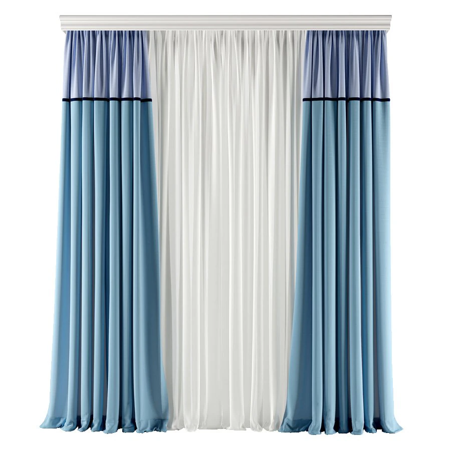 curtain 3D Model .c4d .max .obj .3ds .fbx .stl .blend 