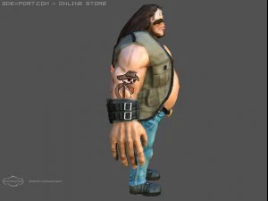 cyclops biker 3D Model