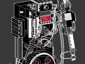 pacote de pr&oacute;tons foto realista dos ca&ccedil;a-fantasmas Modelo 3D