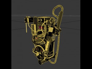 photo realistic ghostbusters proton pack 3D Model