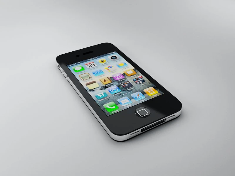 iphone 4 3D Model .c4d .max .obj .3ds .fbx .stl .blend 