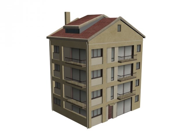 lowpoly building Modèle 3D .c4d .max .obj .3ds .fbx .stl .blend