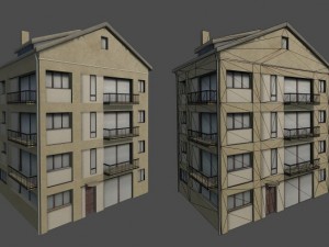 lowpoly building Modèle 3D