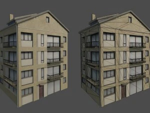 lowpoly building 3D Model