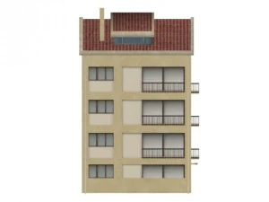 lowpoly building 3D Model