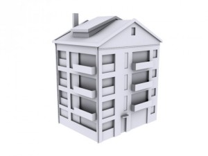 lowpoly building Modèle 3D