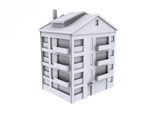 lowpoly building 3D Model