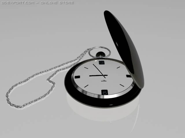 clock 3D Model .c4d .max .obj .3ds .fbx .stl .blend 