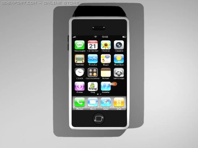 आईफ़ोन 3D मॉडल .c4d .max .obj .3ds .fbx .stl .blend