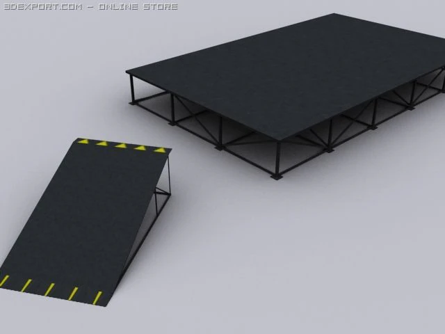stage 3D Model .c4d .max .obj .3ds .fbx .stl .blend