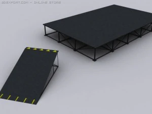 B&uuml;hne 3D Modell