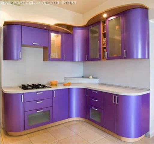kitchen 3D Model .c4d .max .obj .3ds .fbx .stl .blend 