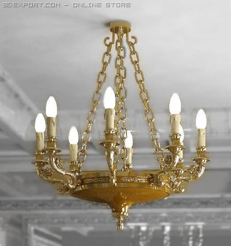 lamp classik 3D Model .c4d .max .obj .3ds .fbx .stl .blend 
