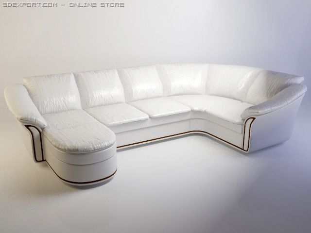 sofa Modèle 3D .c4d .max .obj .3ds .fbx .stl .blend