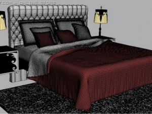 artdeco bed 3D Model