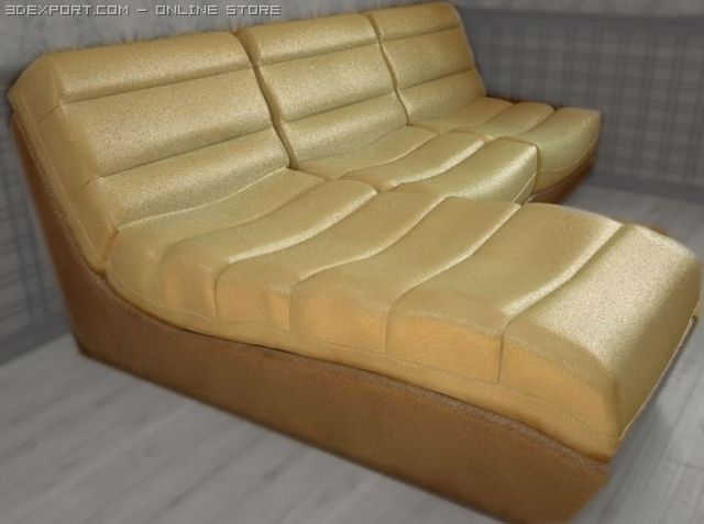 couch 3D Модель .c4d .max .obj .3ds .fbx .stl .blend 