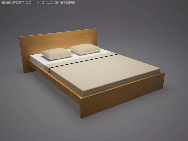 bed 3D Model .c4d .max .obj .3ds .fbx .stl .blend 