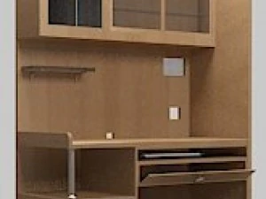 コンピューターテーブルの棚 3Dモデル