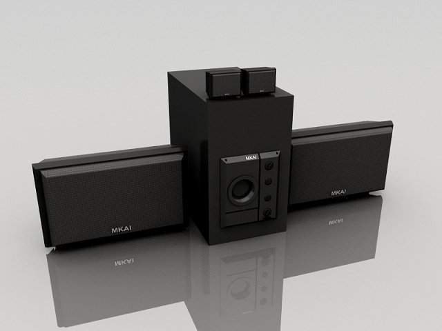 audio woofer 3Dモデル .c4d .max .obj .3ds .fbx .stl .blend 