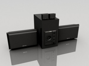 audio woofer Model 3D