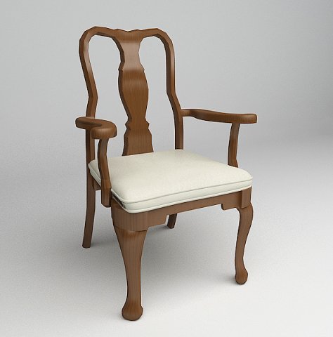 armchair 3D Модель .c4d .max .obj .3ds .fbx .stl .blend 