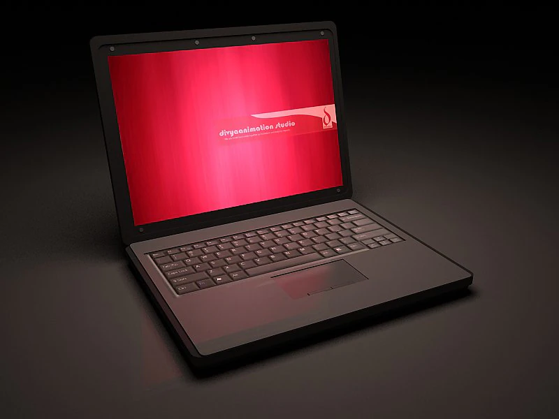 laptop 3D Model .c4d .max .obj .3ds .fbx .stl .blend 