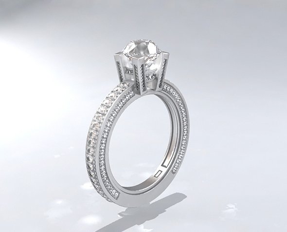 silver ring 3D 모델 .c4d .max .obj .3ds .fbx .stl .blend 